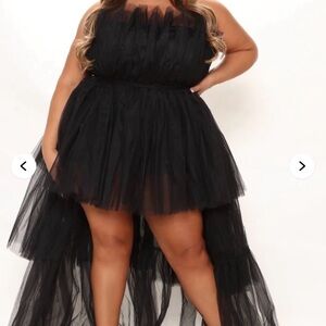 Elegant Black Tulle Dress